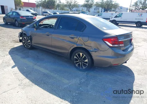 2013 Honda Civic Ex-L from USA, damaged, VIN 19XFB2F96DE256193